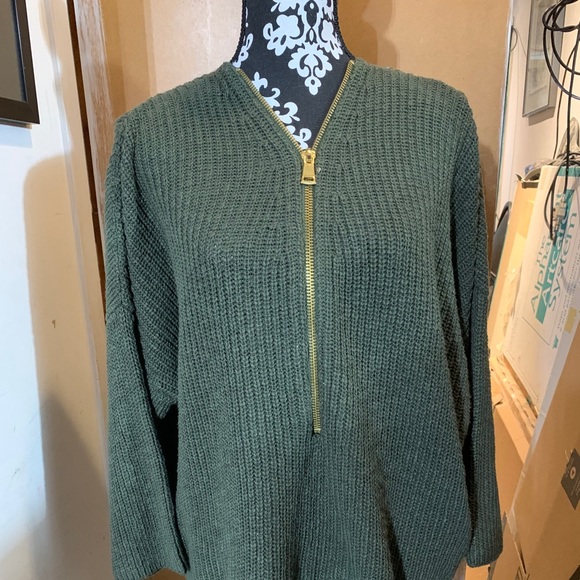 ABS Allen Schwartz Half Zip Sweater - Picture 1 of 3